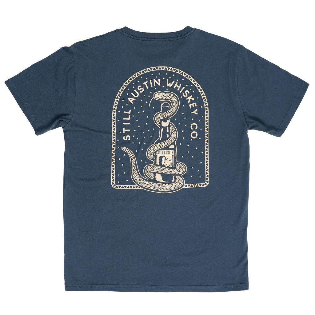 Beware of Snakes Washed Cotton Texas Hill Country Provisions Weathered Navy S 