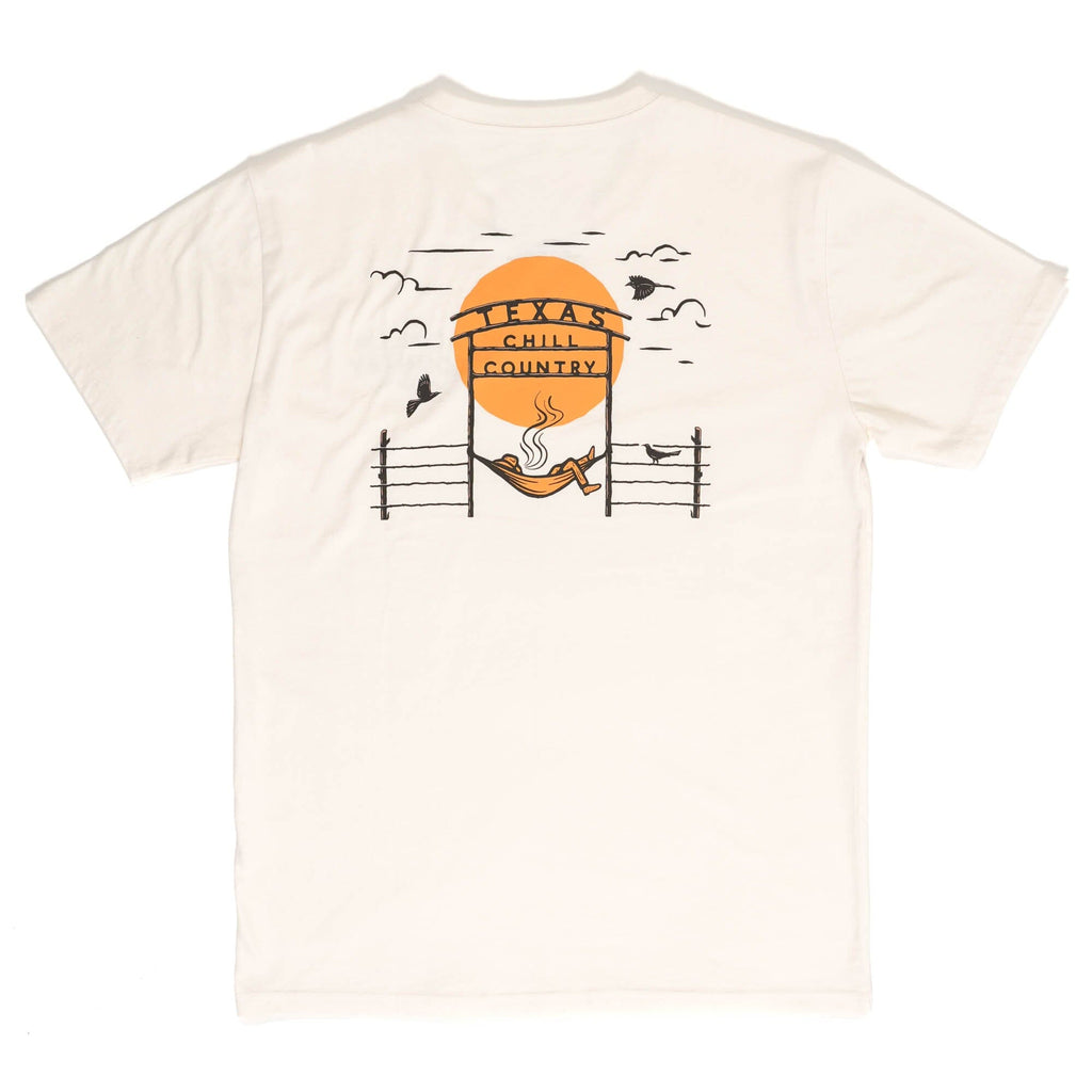 Chill Country Ranch Washed Cotton Tee Texas Hill Country Provisions Vintage White S 