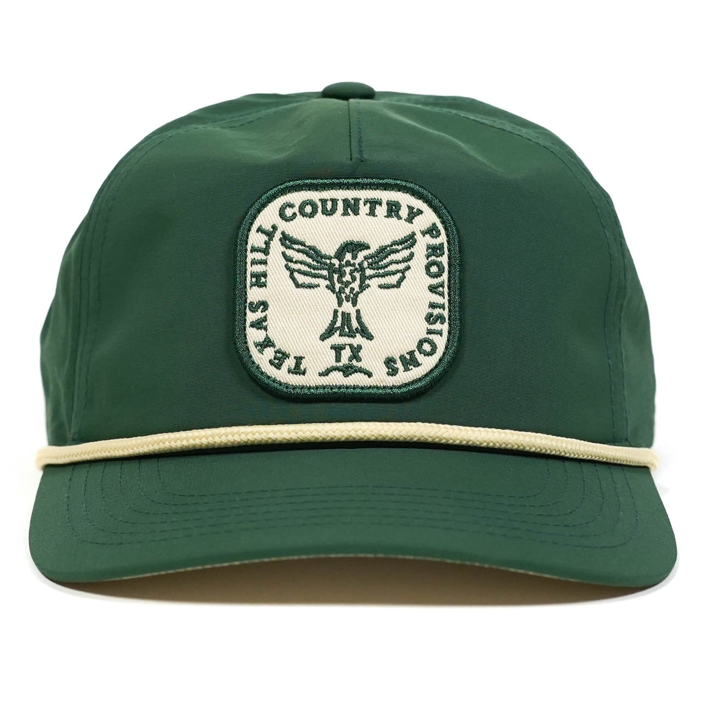 Higher Calling Guadalupe Snapback Texas Hill Country Provisions Emerald Green Quick-Dry Nylon Mesh Flap