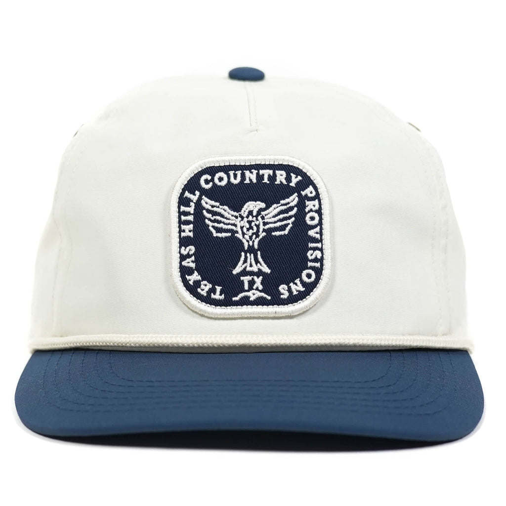 Higher Calling Guadalupe Snapback Texas Hill Country Provisions Navy/White Quick-Dry Nylon Mesh Flap