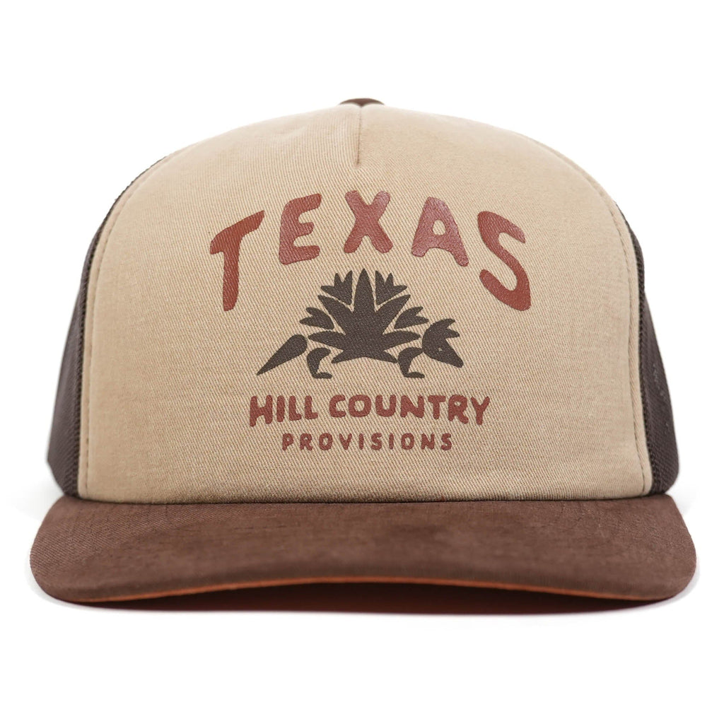 Hill Country Dillo Cedar Chopper Texas Hill Country Provisions Brown/Tan Wide Rib Twill Plush Foam