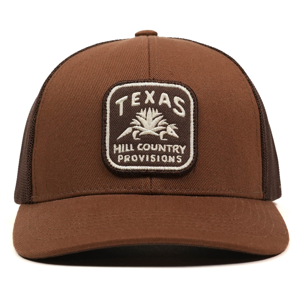 Hill Country Dillo Meshback Firm Trucker Texas Hill Country Provisions Toasted Pecan Cotton Twill Firm Structure