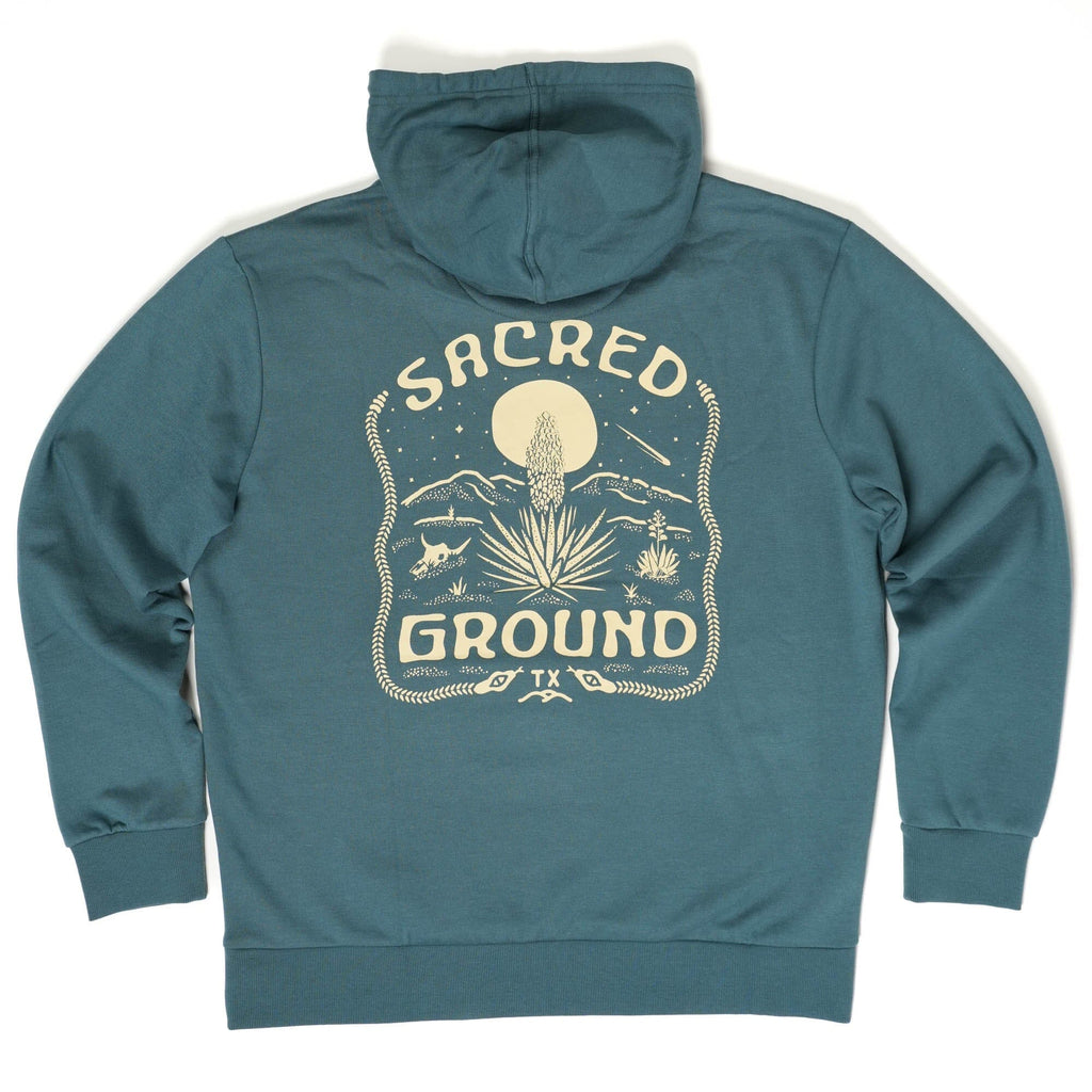 Sacred Ground Campfire Hoodie Texas Hill Country Provisions Texas Teal S 