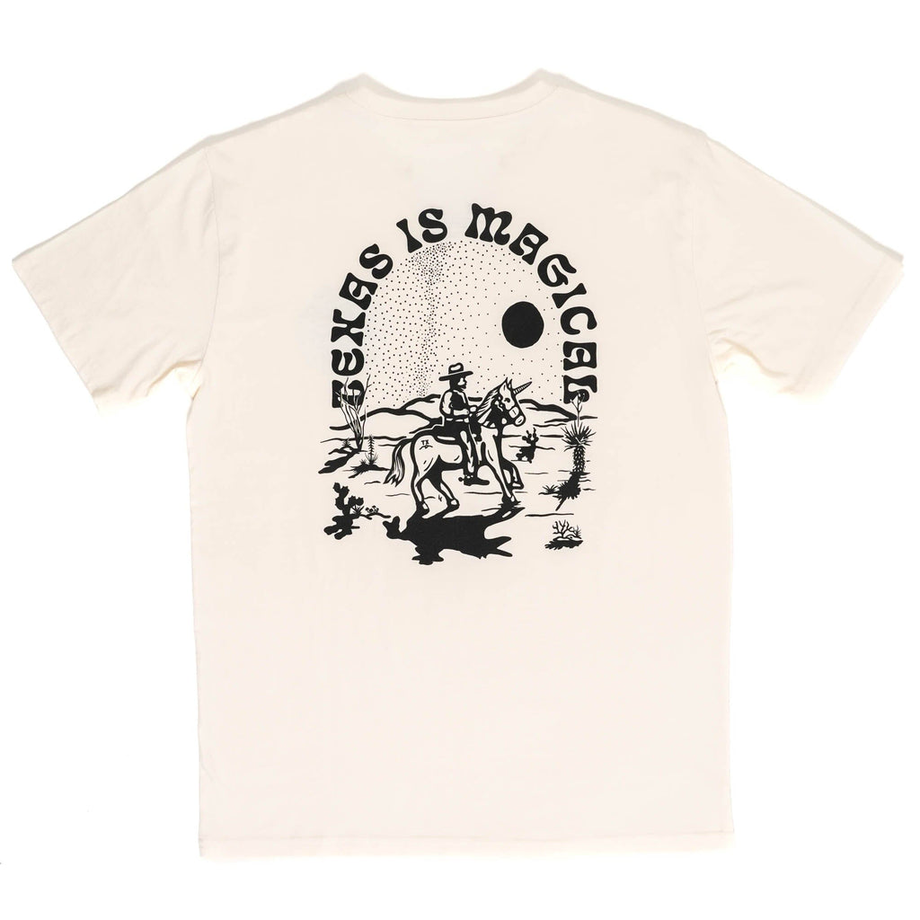 Texas Is Magical Washed Cotton Tee Texas Hill Country Provisions Vintage White S 