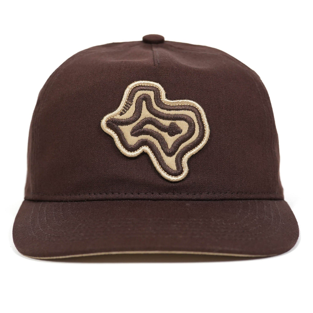 TX Rattler Ranch Hand Texas Hill Country Provisions Brown Cotton Canvas Mesh Flap